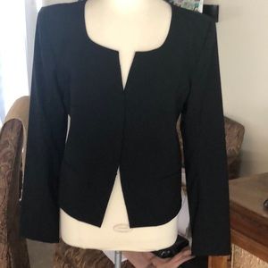 LEON MAX Limited black wool blend blazer